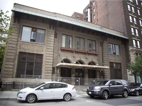 The former Donnacona Armoury building on Drummond St. will be demolished as part of a development project planned around the Maison Alcan.