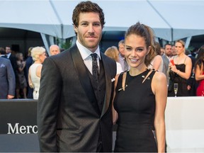 Brandon Prust and his girlfriend, Maripier Morin, arrive at at The Grand Evening party to kick off the Canadian Grand Prix weekend at L'Arsenal in Montreal on June 5, 2014.