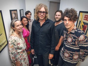 The Besnard Lakes' expanded lineup will enable the group to fully realize the towering sound of its albums on stage. “All the players have been super gracious. ... They’re doing us a huge favour just to make a dream come true,” says Jace Lasek, centre, with bandmates Olga Goreas, left, Sheenah Ko, Richard White, Kevin Laing and Robbie MacArthur at Breakglass Studios.