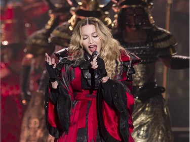 Madonna performs at the Bell Centre in Montreal on Wednesday September 9, 2015. Madonna is launching her worldwide Rebel Heart Tour with two shows at the Bell Centre.