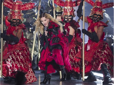 Madonna performs at the Bell Centre in Montreal on Wednesday September 9, 2015. Madonna is launching her worldwide Rebel Heart Tour with two shows at the Bell Centre.