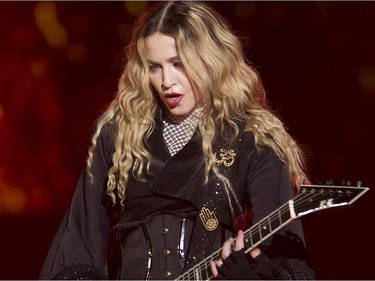 Madonna during her concert at the Bell Centre in Montreal on Wednesday September 09, 2015. Madonna is launching her worldwide Rebel Heart Tour with two shows at the Bell Centre.