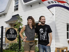Ludovic Bastien and his partner, Eloise Comtois, are a couple from Joliette who opened Beat & Betterave, a café and concert venue, in Frelighsburg in June.