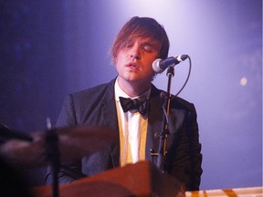 Will Butler in performance on the keyboard as part of Day 3 of the POP Montreal festival. Butler, a member of Arcade Fire, performed songs from his solo debut, Policy at the Rialto on September 18, 2015.(Marie-France Coallier / MONTREAL GAZETTE)