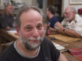 Joel Yanofsky at home in Montreal Wednesday, Sept. 2, 2015, with a few of his friends.