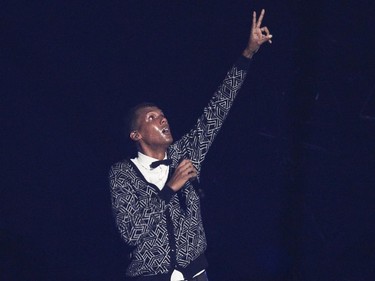 Stromae in concert at the Bell Centre in Montreal on Monday, Sept. 28, 2015.