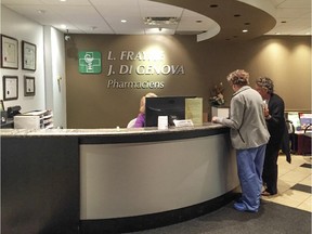 The reception area for the Linda Frayne and John Di Genova pharmacy.The pharmacy supplies uncommon medications that can’t always be easily obtained to doctors and patients in Montreal.