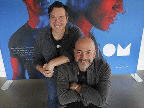Stéphane Marceau, left and Frédéric Chanay are co-founders of OMsignal.