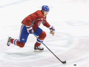 Canadiens captain Max Pacioretty takes part in a team practice at the Bell Sports Complex in Brossard on Sept. 30, 2015.