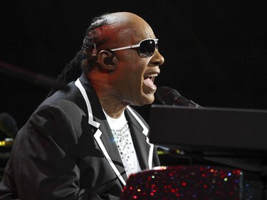 Stevie Wonder performs his Songs In the Key of Life album at the Bell Centre in Montreal Wednesday September 30, 2015.