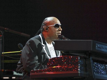 Stevie Wonder performs his Songs In the Key of Life album at the Bell Centre in Montreal Wednesday September 30, 2015.