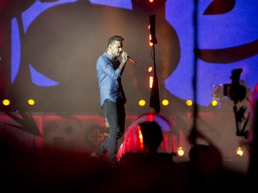 Liam Payne of the boy band One Direction performs at the Olympic Stadium in Montreal on Saturday, September 5, 2015.