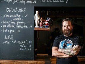 Nick Hodge, chef and owner of Icehouse, has several tattoos, including a large sleeve by tattoo artist Eric Martinello.