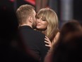Taylor Swift with Calvin Harris at the Billboard Music Awards in May: They deny a report that they have split.