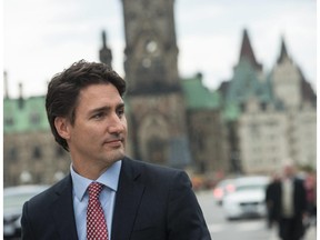 Justin Trudeau in Ottawa on October 20, 2015.