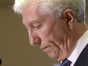 Gilles Duceppe, on Oct. 22, 2015, at a news conference in Montreal where he announced he was stepping down as leader of the Bloc Québécois.