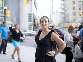 Chrystia Freeland near Dundas Square in Toronto in 2013.