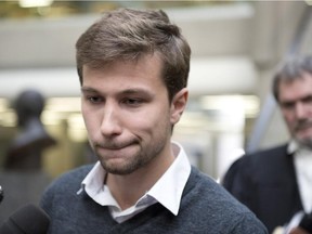 Gabriel Nadeau-Dubois (shown) will return to court in a case brought against him by Jean-François Morasse, a student at Université Laval at the time of the Maple Spring of 2012.