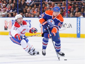 The Montreal Canadiens visit the Edmonton Oilers at Rexall Place in Edmonton, Thursday Oct. 29, 2015.