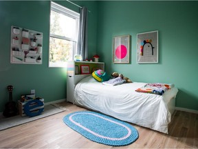 A view of 8-year-old Echo's bedroom at Tinka Markham Piper family's home, on Wednesday, September 30, 2015, in Montreal, Quebec. Markham Piper's daughter Echo played a big role in designing her bedroom. (Giovanni Capriotti / MONTREAL GAZETTE)