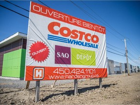 The new Costco store in Vaudreuil-Dorion at the St-Charles Ave. exit off Highway 40 is set to open Friday, Oct. 16, 2015.  (Dario Ayala / Montreal Gazette)