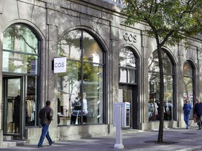 The new COS store on Ste-Catherine St. is housed in an 1860s building that had been the flagship for homegrown brand Le Château since about 1960.