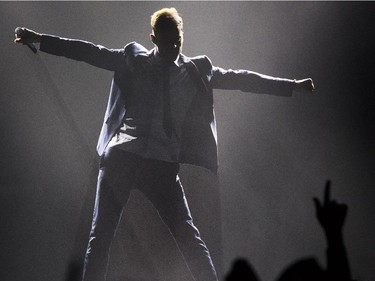 Latin pop singer Ricky Martin performs at the Bell Centre Wednesday, October 14, 2015 in Montreal. The 43-year old is a native of Puerto Rico.