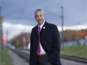 MONTREAL, QUE.: OCTOBER 16, 2015 -- Frank Baylis, the federal Liberal party candidate in the Pierrefonds Dollard riding , poses for photos at the Roxboro-Pierrefonds train station in Montreal, Friday October 16, 2015, ahead of the October 19 federal elections.  (Phil Carpenter / MONTREAL GAZETTE).