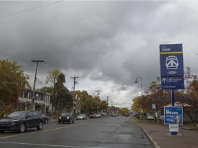 Donegani Ave. in the Valois Village area of Pointe-Claire on Saturday, October 17, 2015. The city of Pointe Claire has plans to revitalize the visibly aging area around the Valois train station. (Peter McCabe / MONTREAL GAZETTE)