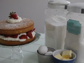 You need only four ingredients to make Jessica McGovern's Victoria Sponge Cake.