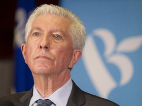 Bloc Québécois leader Gilles Duceppe listens to a question at a press conference in Montreal Tuesday, October 20, 2015 in Montreal the day after the federal election. His party won only 10 seats in the election.
