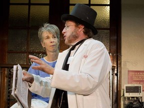 Peter Farbridge portrays one of the ghosts trying to convince Sarah (K.C. Coombs), the Royal Vic's last patient before the big move to the new Glen site, that life is worth living.