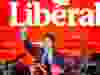 Newly elected Prime Minister of Canada Justin Trudeau waves supporters as he arrives to make his speech at the Liberal Party election night headquarters in Montreal on Tuesday, October 20, 2015.