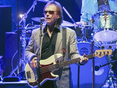 MONTREAL, QUE.: October 21, 2015 -- Richard Page of MIster Mister fame plays bass in Ringo Starr's All-Star Band at Theatre St-Denis in Montreal Wednesday October 21, 2015. (John Mahoney / MONTREAL GAZETTE)