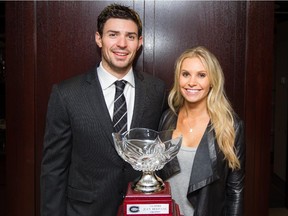 Canadiens goalie Carey Price and his wife, Angela, are expecting their first child. (Dario Ayala / THE GAZETTE)