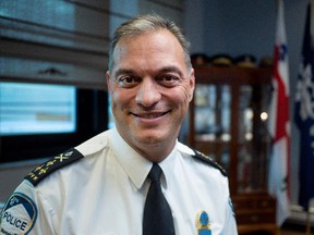 Montreal police chief Philippe Pichet in his office at police headquarters in Montreal on Tuesday October 6, 2015.