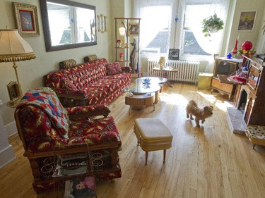 The home is decorated with retro furnishings from top to bottom.  (Phil Carpenter / MONTREAL GAZETTE)