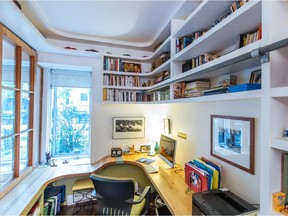 A view of the office space of freelance journalist Suzanne Dansereau at her home in Montreal on Wednesday, September 9, 2015. (Dario Ayala / Montreal Gazette)
