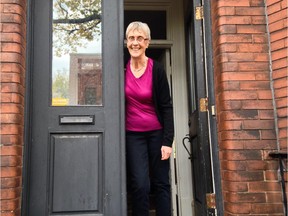 Montrealer Katherine Stern outside her Westmount home. "I come from a rather religious family (but) I'm an agnostic; I haven't got a clue if there's a God or not, I have no idea how this all came to be -- and if there is a God, he's slacking off."