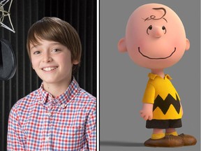 “In preparing for my recording audition, my mom told me to YouTube the old Peanuts Thanksgiving and Christmas specials to hear how Charlie Brown speaks,” says Noah Schnapp.