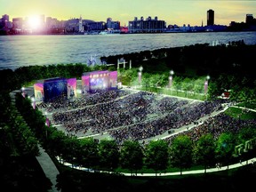 Montreal has announced major festivals held each year at Parc Jean-Drapeau will have a permanent home as the city will build an outdoor amphitheatre on the western edge of Île Ste-Hélène