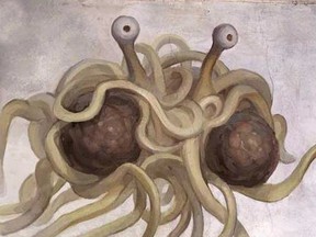 The Flying Spaghetti Monster (FSM) is the deity of the Church of the Flying Spaghetti Monster or Pastafarianism.