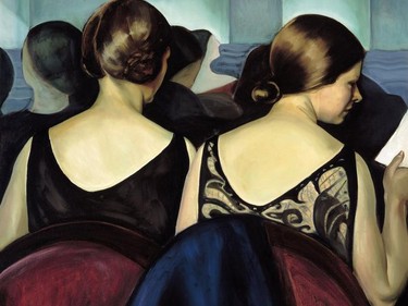 At the Theatre, 1928 oil on canvas, by Prudence Heward (1896-1947).