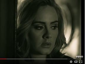 Screen shot from Adele's Hello, directed by Xavier Dolan.