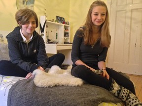 Sisters Daisy (left) and Annalies in their Westmount home. Their favourite thing about Montreal? Its multiculturalism: "It just makes it such a bright and diverse city."