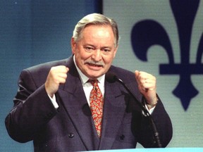 Former Quebec Premier Jacques Parizeau who died June 1, 2015.