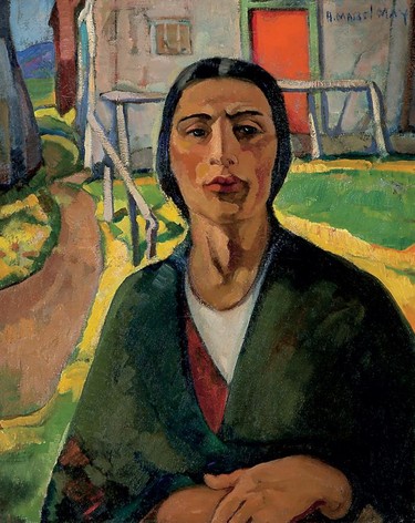 Indian Woman, Oka: 1927 oil on canvas, by Mabel May (1877-1971).