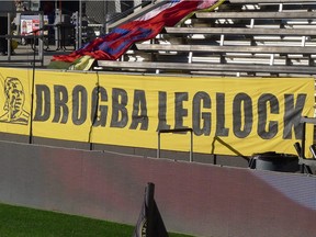 Columbus Crew SC fans have a welcome of sorts for Montreal Impact striker Didier Drogba. Drogba tackled Crew SC goalie Steve Clark in the first leg last Sunday, grabbing his leg. Hence the leglock reference.