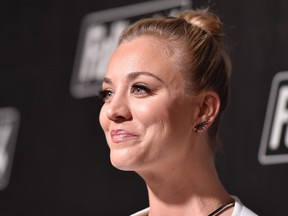 Actress Kaley Cuoco's moth tattoo – between her shoulder blades – covers the previous tattoo, which gave the date of her ill-fated marriage to tennis pro Ryan Sweeting: Dec. 31, 2013.