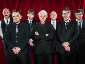 Meet the seven-headed King Crimson: Tony Levin, left, Gavin Harrison, Mel Collins, Bill Rieflin, Robert Fripp, Pat Mastelotto, Jakko Jakszyk.